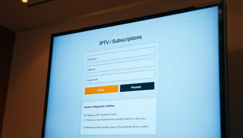 iptv subscription payment verification
