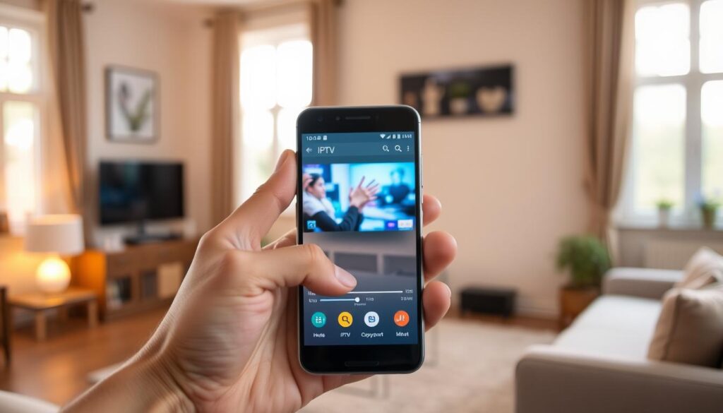 IPTV streaming on Android device