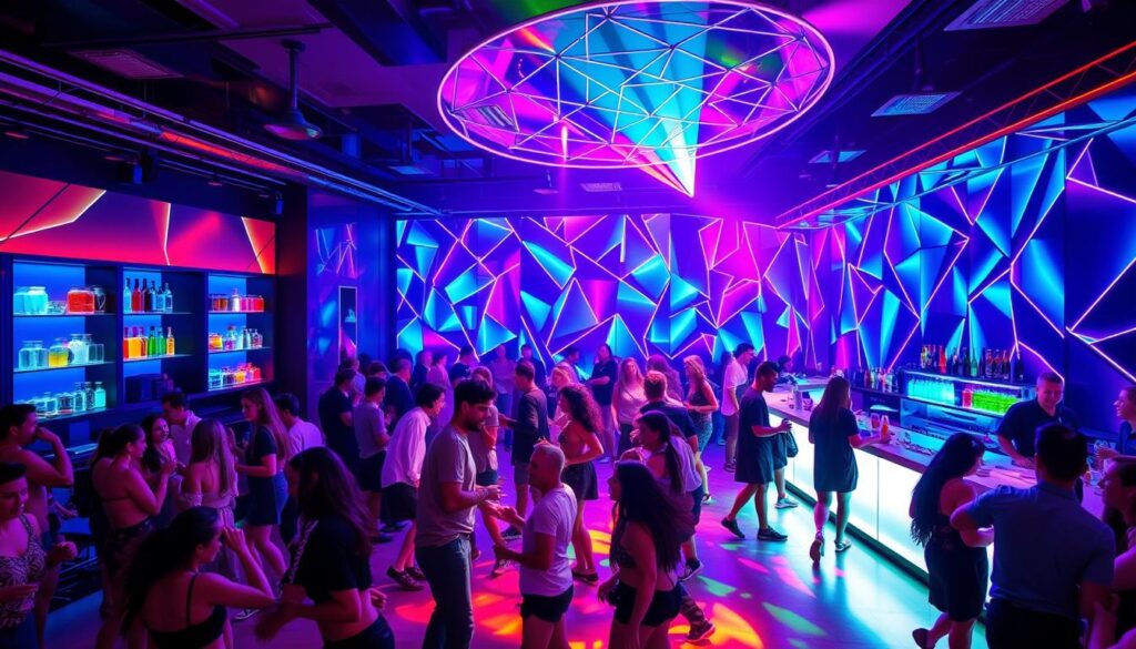 visual entertainment in nightlife